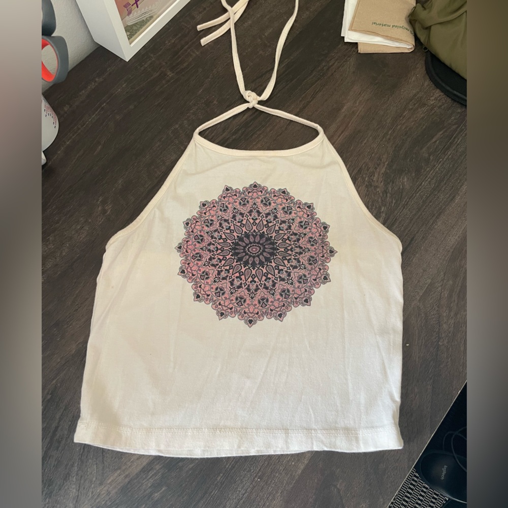 White Halter Top